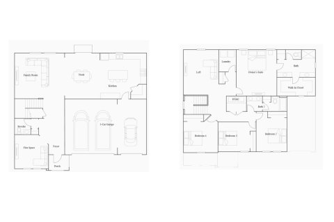 Планировка Виллы или дома «Helena Plan» 4 комнаты в ЖК Wind Meadows South