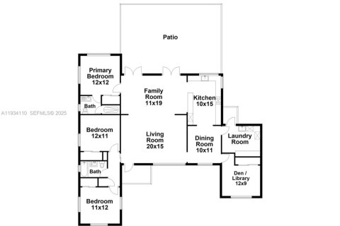 Снять в аренду виллу или дом в Саут-Майами, Флорида 3 спальни, 180.04м2, № 1993088 - фото 21