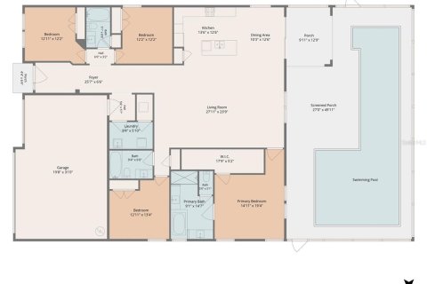 Villa ou maison à vendre à Bradenton, Floride: 4 chambres, 214.98 m2 № 2308283 - photo 4