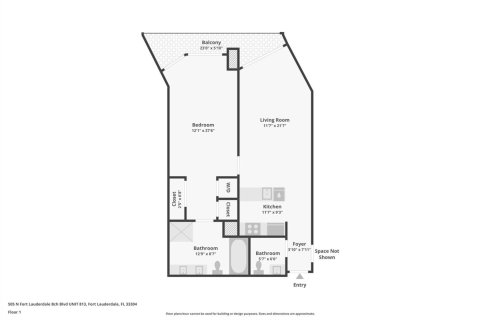 Condominio en venta en Fort Lauderdale, Florida, 1 dormitorio, 80.64 m2 № 2254613 - foto 10