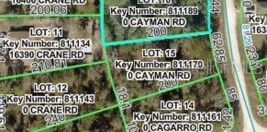 Terreno en Weeki Wachee, Florida № 2233436