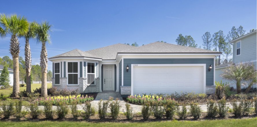 Дом в DEL WEBB ETOWN в Джэксонвилл, Флорида 3 спальни, 176.42м2 № 859649