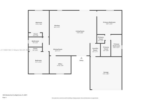 Villa ou maison à vendre à Lehigh Acres, Floride: 4 chambres, 152.27 m2 № 1951925 - photo 17
