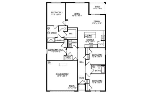 House floor plan «House», 4 bedrooms in Riviera Bella