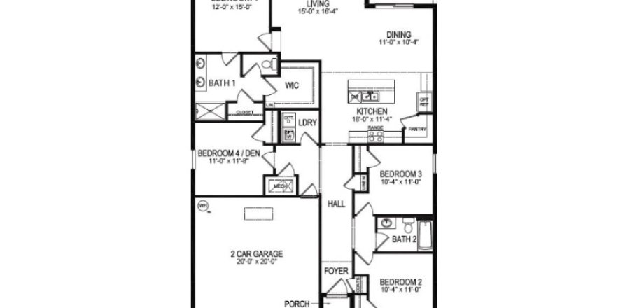 Casa en Riviera Bella en DeBary, Florida 4 dormitorios, 170 m2 № 628782