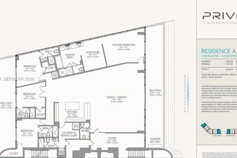 Купить кондоминиум в Авентура, Флорида 4 спальни, 359.25м2, № 2049680 - фото 11