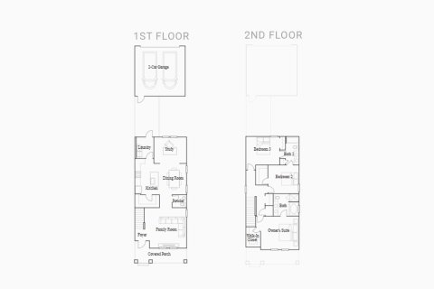 Townhouse floor plan «184SQM LEXINGTON», 3 bedrooms in PINE GLEN