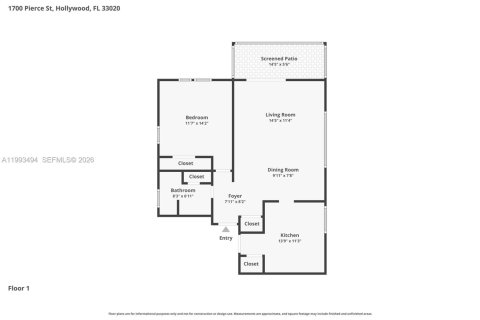 Condo in Hollywood, Florida, 1 bedroom № 2183654 - photo 15