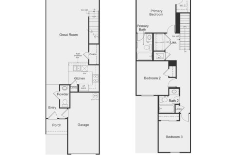 Adosado en Greenland Place Townhomes en Jacksonville, Florida 3 dormitorios, 126 m2 № 437210
