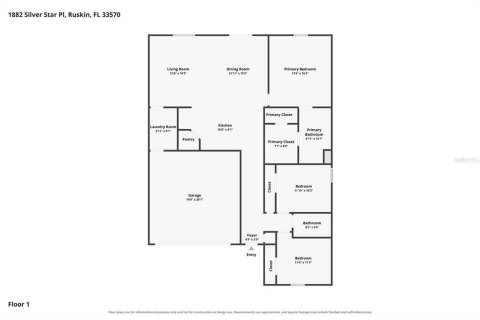 Villa ou maison à louer à Ruskin, Floride: 3 chambres, 143.07 m2 № 2411712 - photo 26