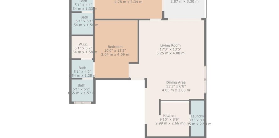 House in Boca Raton, Florida 2 bedrooms, 85.38 sq.m. № 1230321