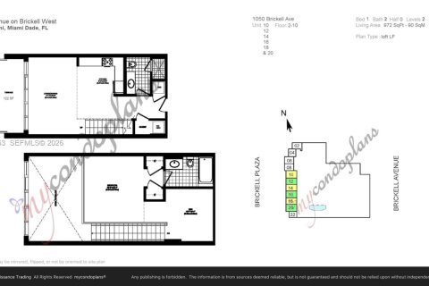 Condo in Miami, Florida, 1 bedroom  № 2011330 - photo 19