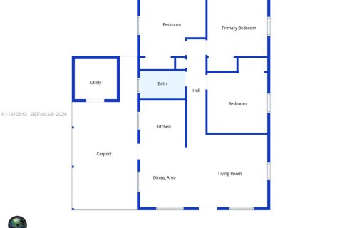 House in Riviera Beach, Florida 3 bedrooms, 89.19 sq.m. № 1968661 - photo 27