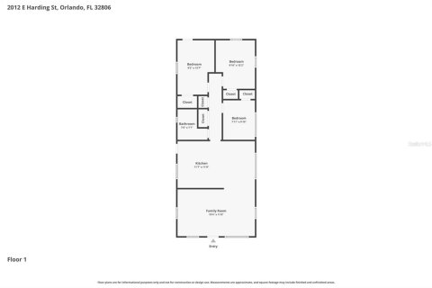 House in Orlando, Florida 3 bedrooms, 92.9 sq.m. № 2210041 - photo 25