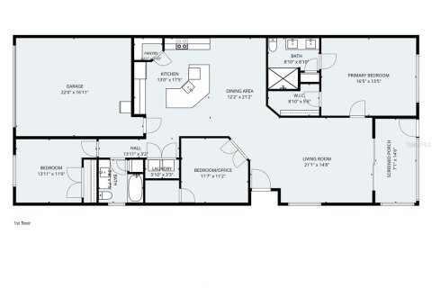 House in Wesley Chapel, Florida 3 bedrooms, 147.44 sq.m. № 2396219 - photo 6