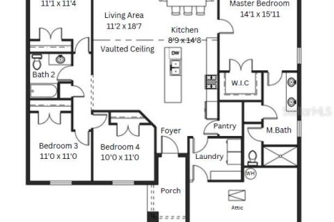 House in Sebring, Florida 3 bedrooms, 177.72 sq.m. № 1899554 - photo 2