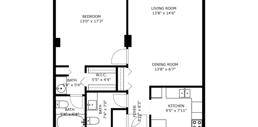 Condo à Pompano Beach, Floride, 1 chambre  № 1187603