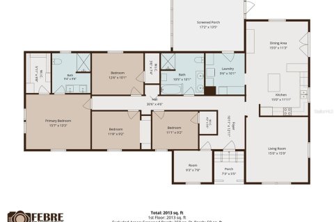 Villa ou maison à vendre à Zephyrhills, Floride: 4 chambres, 187.29 m2 № 2431861 - photo 7