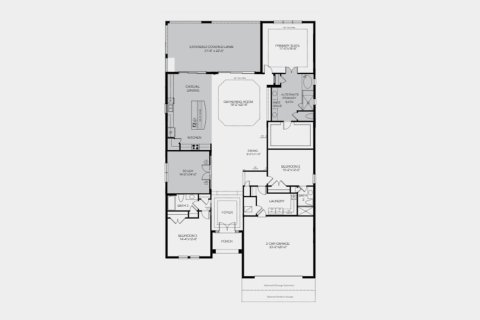 Townhouse floor plan «288SQM PALLAZIO», 3 bedrooms in ESPLANADE AT ARTISAN LAKES