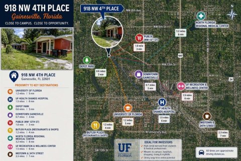 Commercial property in Gainesville, Florida 3 bedrooms, 171.5 sq.m. № 2284454 - photo 2