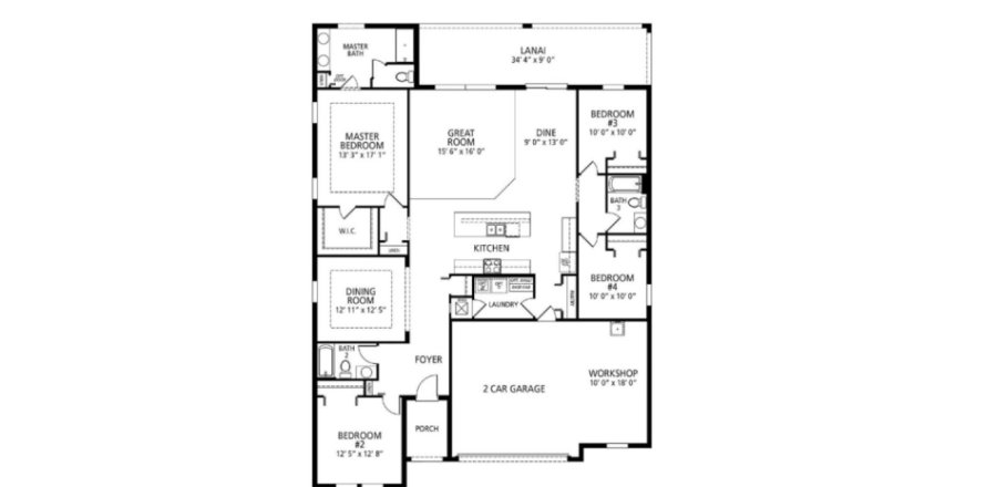 Casa en Village Park by Maronda Homes en Green Cove Springs, Florida 4 dormitorios, 212 m2 № 437228