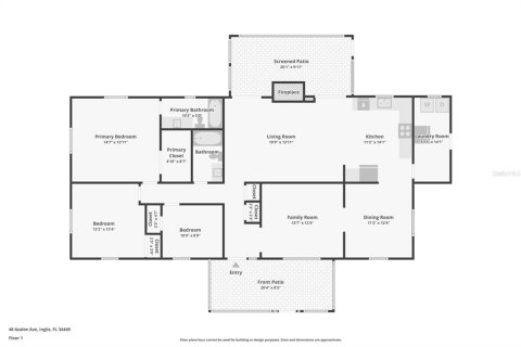 Купить виллу или дом в Инглис, Флорида 12 комнат, 159.23м2, № 1735531 - фото 20