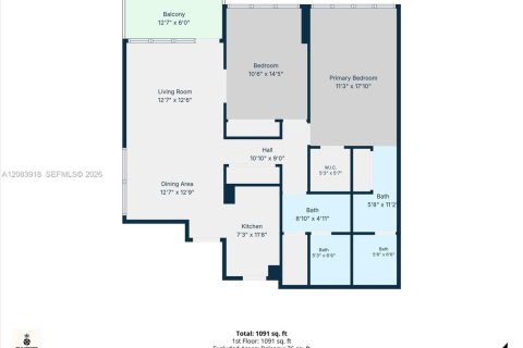 Copropriété à vendre à Miami Beach, Floride: 2 chambres, 102.19 m2 № 2352815 - photo 24