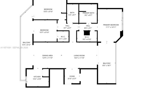 Купить кондоминиум в Майами-Бич, Флорида 3 спальни, 109.62м2, № 2012653 - фото 22