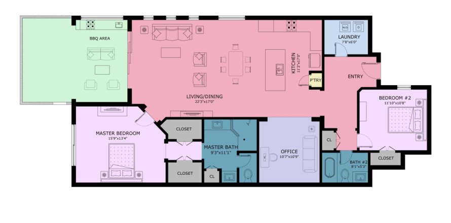 Casa en Bradenton, Florida 2 dormitorios, 151.34 m2 № 1826900