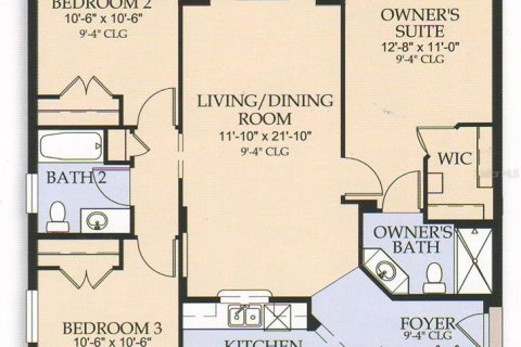 Condominio en alquiler en Davenport, Florida, 3 dormitorios, 115.94 m2 № 1615935 - foto 2