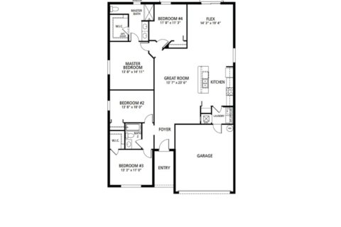 House floor plan «floor 4973 Jackson St», 4 rooms in Jackson Landing by Maronda Homes