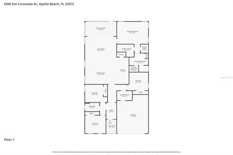 Villa ou maison à louer à Apollo Beach, Floride: 4 chambres, 193.79 m2 № 2111751 - photo 28