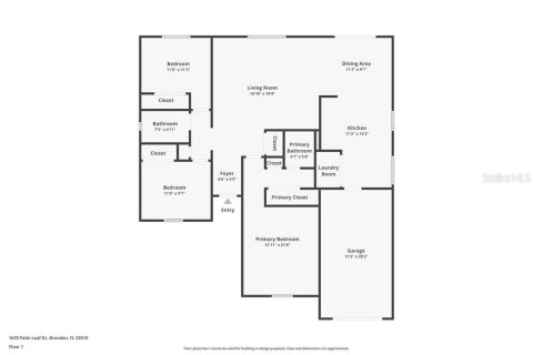 Villa ou maison à louer à Brandon, Floride: 3 chambres, 115.57 m2 № 2157265 - photo 2