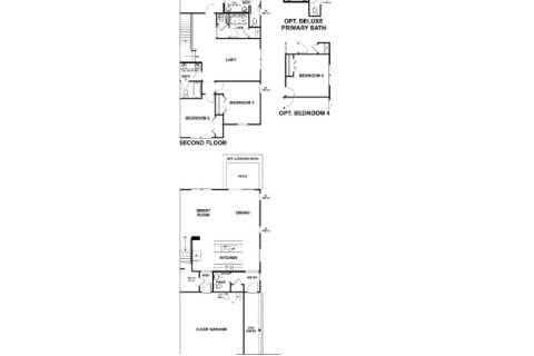 House floor plan «House », 3 bedrooms in Seasons at Park Trace