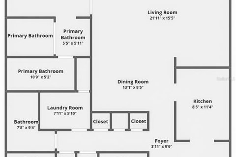Condo in Palm Harbor, Florida, 3 bedrooms № 2267498 - photo 4