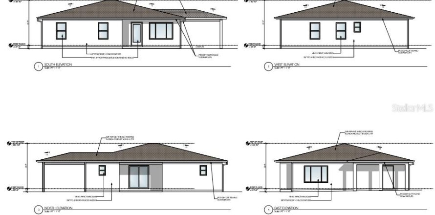 House in Dunnellon, Florida 3 bedrooms, 127.09 sq.m. № 1834598