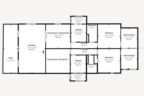 Duplex à vendre à Tampa, Floride: 3 chambres, 158.86 m2 № 2376583 - photo 2