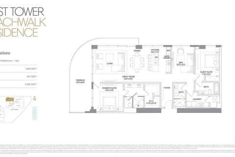Condominio en alquiler en Fort Lauderdale, Florida, 3 dormitorios, 156.26 m2 № 2175500 - foto 27
