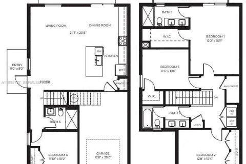 Townhouse in Homestead, Florida 4 bedrooms, 163.23 sq.m. № 2060698 - photo 15