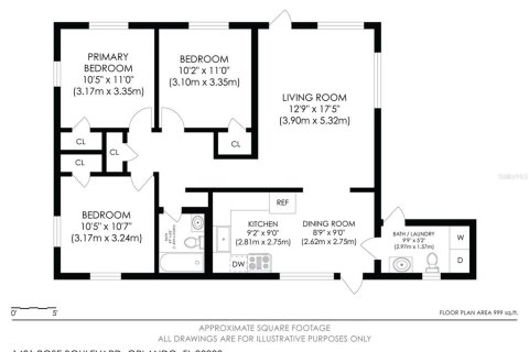 House in Orlando, Florida 3 bedrooms, 93.65 sq.m. № 1816599 - photo 30