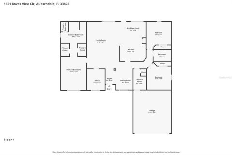 House in Auburndale, Florida 3 bedrooms, 172.24 sq.m. № 2131979 - photo 24