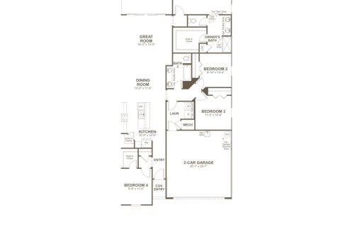 House floor plan «House », 4 bedrooms in Woodbridge