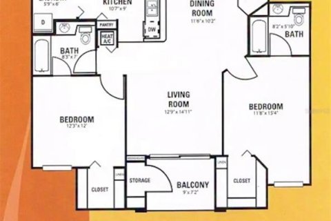 Copropriété à louer à Kissimmee, Floride: 2 chambres, 97.36 m2 № 1899393 - photo 4