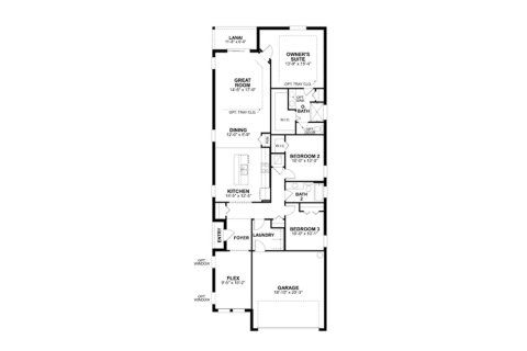 Townhouse floor plan «170SQM INDEPENDENCE», 3 bedrooms in THE HAMMOCKS AT WEST PORT