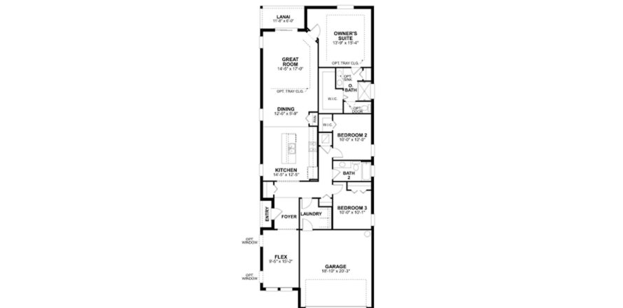 Townhouse in THE HAMMOCKS AT WEST PORT in Port Charlotte, Florida 3 bedrooms, 170 sq.m. № 141379