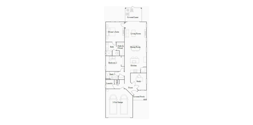 House floor plan «139SQM», 2 bedrooms in STILLWATER