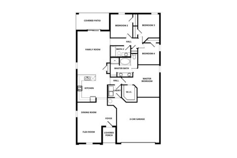 Townhouse floor plan «172SQM ESTERO II», 4 bedrooms in CELEBRATION POINTE