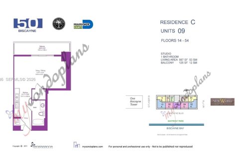 Condo in Miami, Florida  № 2053033 - photo 24