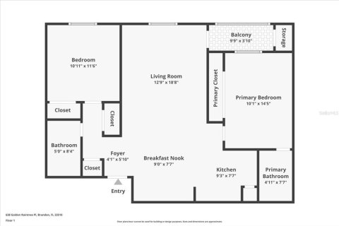 Condominio en venta en Brandon, Florida, 2 dormitorios, 85.28 m2 № 1904398 - foto 2