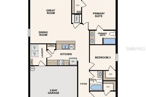 House in Poinciana, Florida 3 bedrooms, 118.17 sq.m. № 1571502 - photo 2